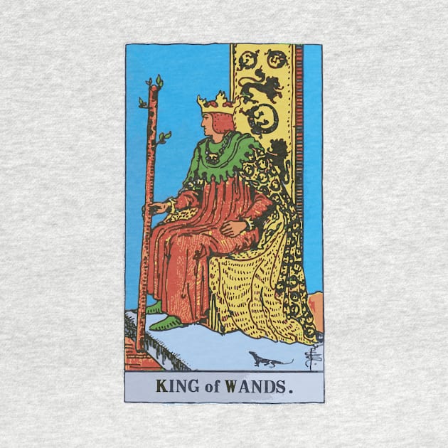 King of Wands - A Tarot Print by annaleebeer